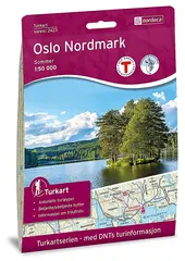 Nordeca Turkart DNT Oslo Nordmark Sommer 1:50.000 med DNT turinformasjon