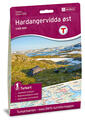 Nordeca Turkart Hardangervidda Øst 1:100000 med DNT turinformasjon