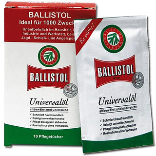 Ballistol Oljeserviett (vipes) 10-pk Universaloljen i geniale våtservietter