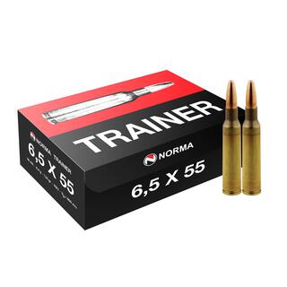 Norma Trainer 6,5x55 8,0g/124gr Treningsammunisjon, 500 skudd