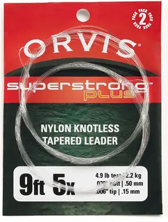 Orvis Super Strong Plus Knotless Leader Krystallklar, slitesterk og knutesterk
