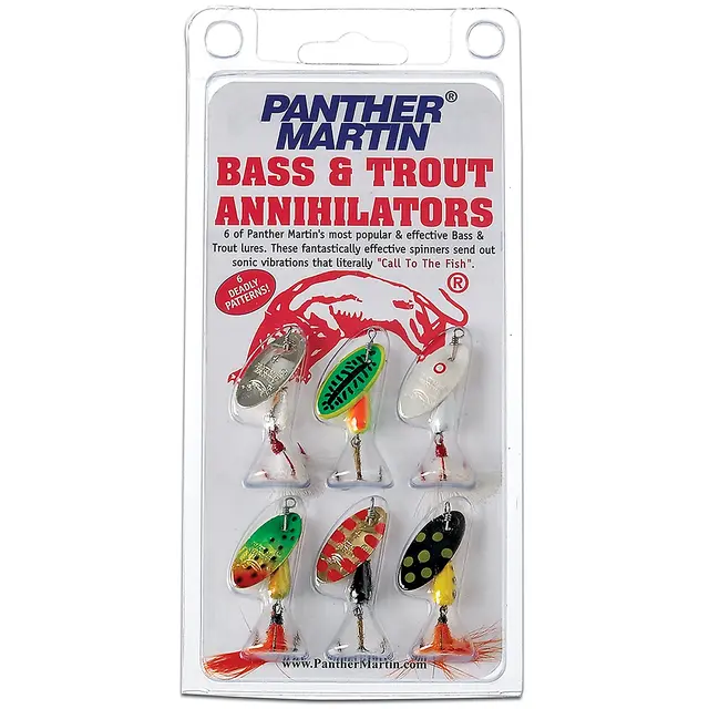 Panther Martin Sett Bass & Trout 6-pack Effektiv spinnerpakke for  ørretfiske - Fiske - Alt du trenger til fiske