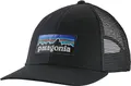 Patagonia P-6 Logo LoPro Trucker Hat Black, klassisk cap
