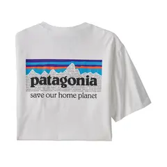 Patagonia M P-6 Mission Organic White M T-skjorte laget av organisk bomull