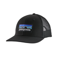 Patagonia P-6 Logo Trucker Hat Black, klassisk cap