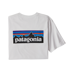 Patagonia P-6 Logo Responsibili-Tee M Herre, White