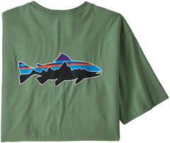 Patagonia Fitz Roy Bear T-Shirt XS Sedge Green