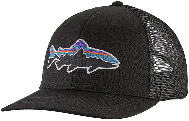Patagonia Fitz Roy Trout Trucker Hat Black - Fiske - Alt du trenger til  fiske