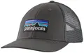 Patagonia P-6 Logo LoPro Trucker Hat Forge Grey, klassisk cap