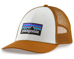 Patagonia P-6 Logo LoPro Trucker Hat White w/Bear Brow