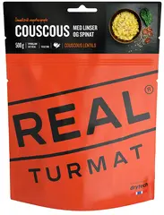Real Turmat Couscous med linser/spinat Vegetarisk smaksrik gryte med soyakjøtt