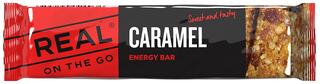 Real On The Go Caramel Energy Bar Energibar med smak av karamell