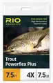 Rio Powerflex Plus Leader 9' - 0,10 mm Ferdigtapert, 1 stk