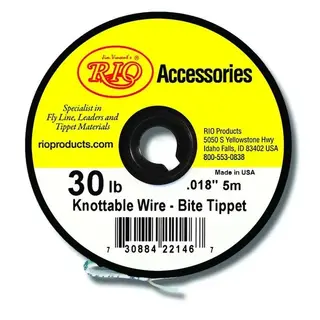 Rio Powerflex Wire Bite Tippet Spole på 5 meter