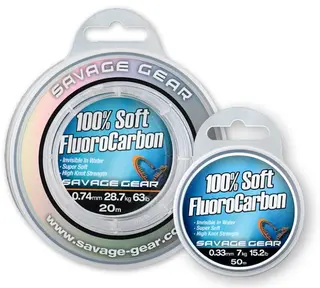 Savage Gear Soft Fluoro carbon < 0,49mm Super soft, høy knutestyrke