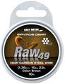Savage Gear Raw 49 Wire 0,54mm. 10m, Uncoated Brun stålwire