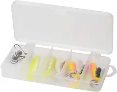 Savage Gear Perch Pro Kit M Shads, Curltails og jigheads - 20stk