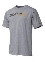 Savage Gear Signature Logo T-Shirt L Grey Melange