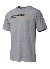Savage Gear Signature Logo T-Shirt XXL Grey Melange