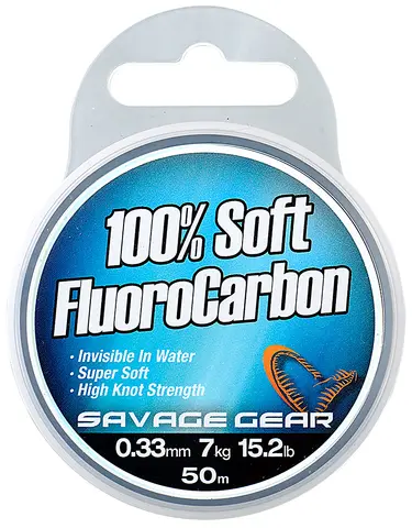 Savage Gear Soft Fluoro carbon 50m Super soft, høy knutestyrke