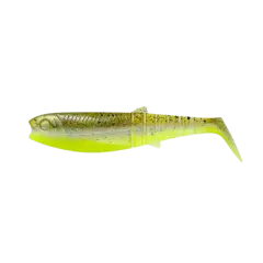 Savage Gear Cannibal Shad 8cm 5g Green Pearl Yellow 5-pack