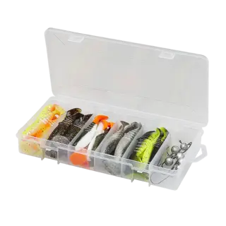 Savage Gear Cannibal Shad Kit Mixed Colors 36-deler