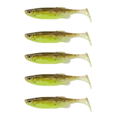 Savage Gear Fat Minnow T-Tail 7,5cm 5g Green Pearl Yellow 5-pack