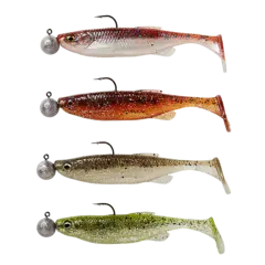 SG Fat Minnow T-Tail RTF 7,5cm 7,5g #1/0 Ready to fish Clearwater Mix Sinking