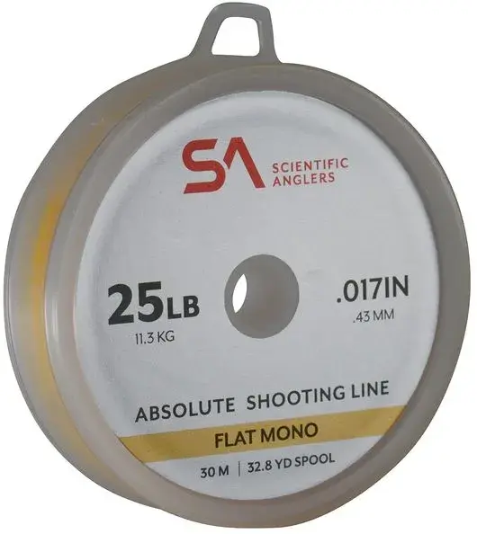 SA Absolute Shooting Line 0,43 mm - 25lb Flat mono, 30m, Yellow - Fiske -  Alt du trenger til fiske