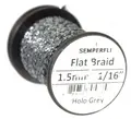 Semperfli Flat Braid 1,5mm Holographic Grey