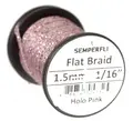 Semperfli Flat Braid 1,5mm Holographic Pink