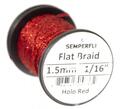 Semperfli Flat Braid 1,5mm Holographic Red