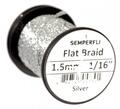 Semperfli Flat Braid 1,5mm Silver