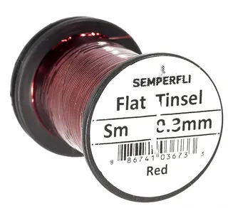 Semperfli Flat Tinsel Red Small