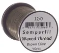 Semperfli Classic Waxed Thread Br Olive Brown Olive 12/0