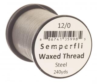 Semperfli Classic Waxed Thread Steel 12/0