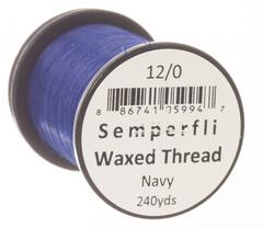Semperfli Classic Waxed Thread Navy 12/0
