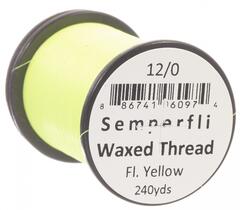 Semperfli Classic Waxed Thread Fluoro Yellow 12/0