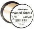 Semperfli Classic Waxed Thread Beige Beige 8/0