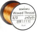 Semperfli Classic Waxed Thread Rust Rust 8/0