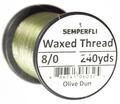 Semperfli Classic Waxed Thread Olive Dun Olive Dun 8/0