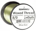 Semperfli Classic Waxed Thread Olive Dun Olive Dun 8/0