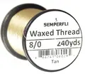 Semperfli Classic Waxed Thread Tan Tan 8/0