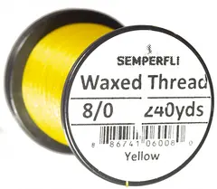 Semperfli Classic Waxed Thread Yellow Yellow 8/0