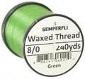 Semperfli Classic Waxed Thread Green Green 8/0