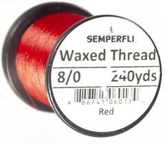 Semperfli Classic Waxed Thread Red Red 6/0