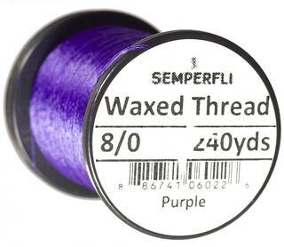 Semperfli Classic Waxed Thread Purple 8/0