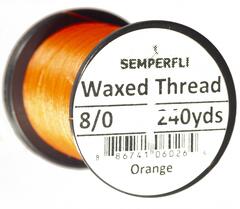 Semperfli Classic Waxed Thread Orange Orange 8/0