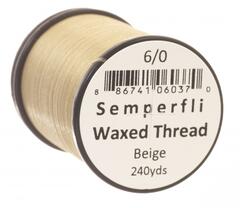 Semperfli Classic Waxed Thread Beige Beige 6/0