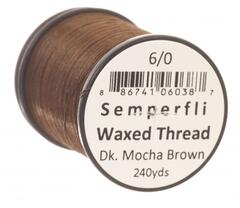 Semperfli Classic Waxed Thread Dk Mocha Dk Mocha Brown 6/0
